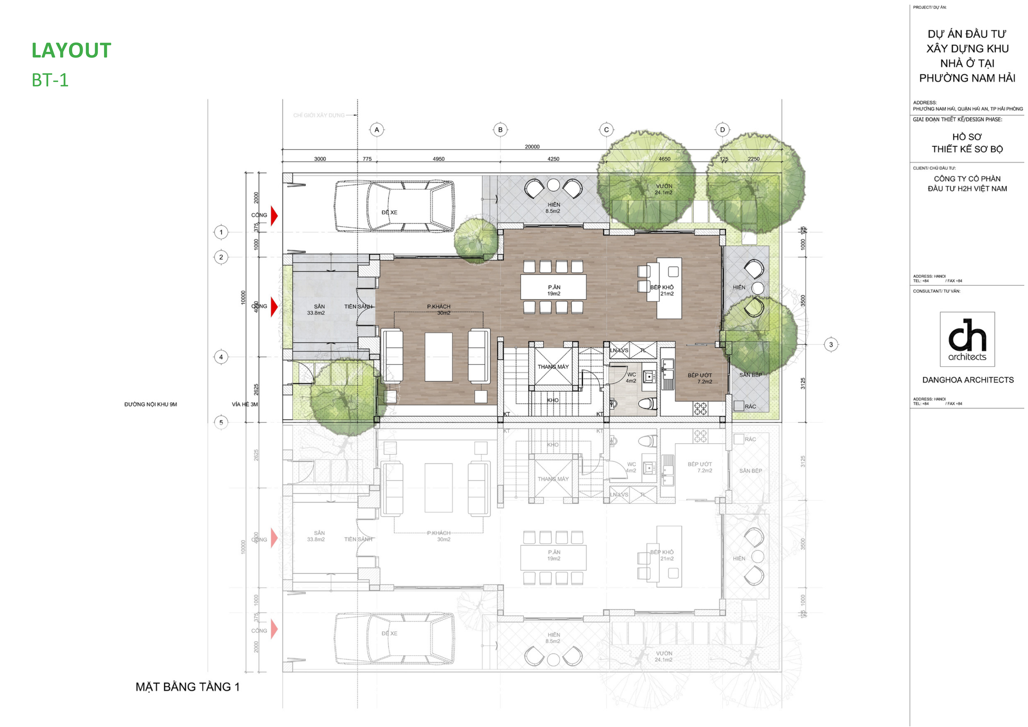 Layout BT-1 tầng 2