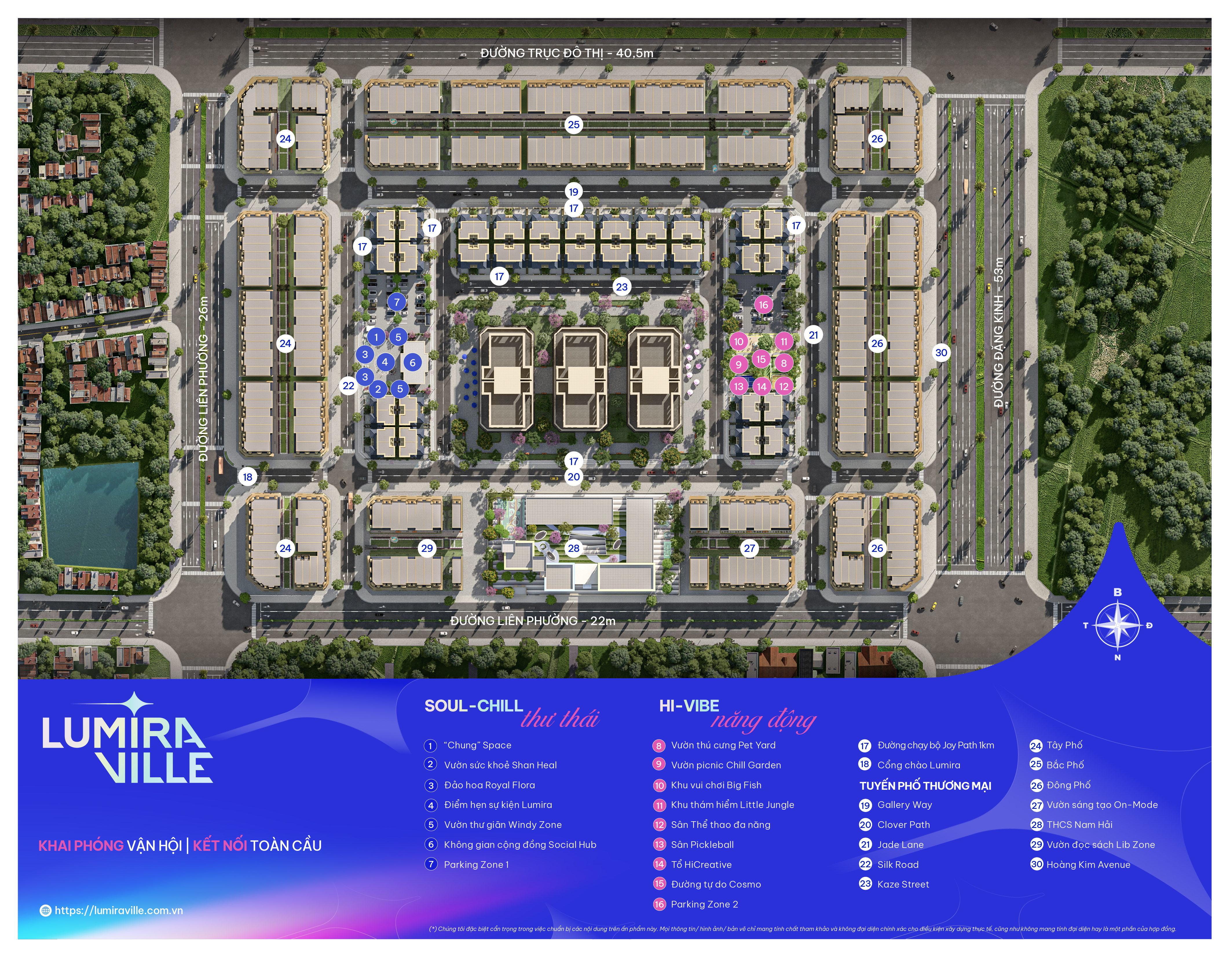 Mặt bằng tổng thể Lumira Ville